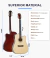 GUITARRA ELECTROACUSTICA C/FUNDA LEBETH K41LEQ