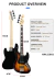 BAJO ELECTRICO JAZZ BASS C/FUNDA Y CABLE EB02 LEBETH - Free Music
