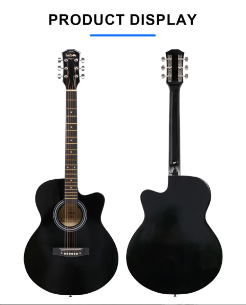 GUITARRA ACUSTICA CON CORTE LEBETH K40L en internet