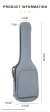 FUNDA DE GUITARRA ELECTRICA GB-E1 ACOLCHADA 10MM DE ESPESOR MOCHILA en internet