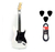 Guitarra Electrica Leonard Le362 Wh + Cable + Pua
