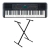 Teclado Yamaha 5 Octavas Psre273+ Pie Tijera Simple