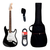 Guitarra Electrica Leonard Le362 Bk + Cable+ Correa + Funda