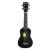 UKELELE LEONARD SOPRANO CON FUNDA - COLOR NEGRO SPARKLE