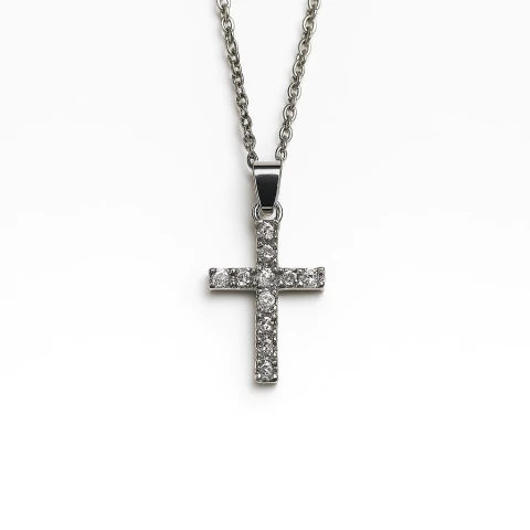 Colar Cruz aço inoxidável - comprar online