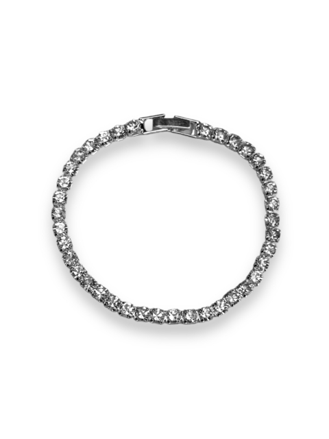 PULSEIRA CRAVEJADO 3mm - PRATEADA