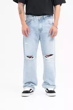 JEAN BAGGY AZUL CON ROTURAS (210)