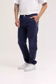PANTALON CHINO DE GABARDINA azul (207) - comprar online