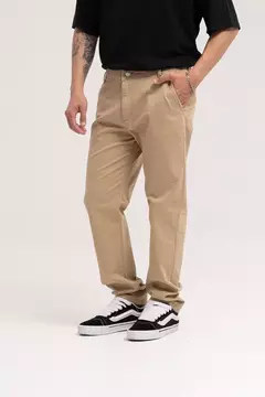 PANTALON CHINO DE GABARDINA camel (205) - comprar online