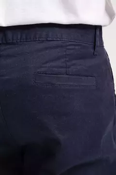 PANTALON CHINO DE GABARDINA azul (207) - SAMCRO REMERAS 