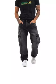 Pantalon CARGO NEGRO