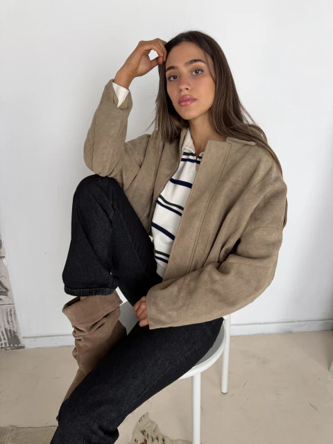 BOMBER SUEDE