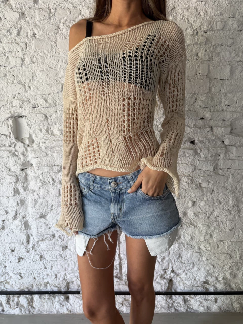 SWEATER TEJIDO CALADO