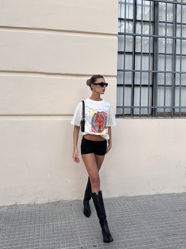 Mini Short Culote Algodón Con Lycra thumbnail 2