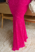 Vestido Longo,todo Rendado,Cor Pink,Tecido Renda 