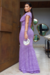 Vestido Longo,todo Rendado,Cor Lilás,Tecido Renda 
