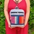 Cartera Mochila y Morral Nerina Gris y Azul (26x21x10) - Las Merinas