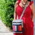 Cartera Mochila y Morral Nerina Gris y Azul (26x21x10) en internet