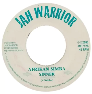 7" Afrikan Simba - Sinner/Dubbing As A Winner [VG]