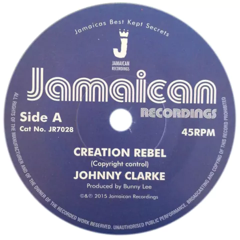 7" Johnny Clarke - Creation Rebel/Version [NM]