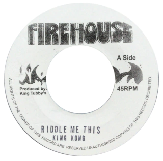 7" King Kong - Riddle Me This/Version [NM]