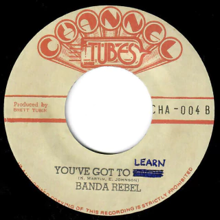 7" Rocker T w. Maddie Ruthless/Banda Rebel - Fiyah Pan Racism/You've Got to Learn [NM] na internet