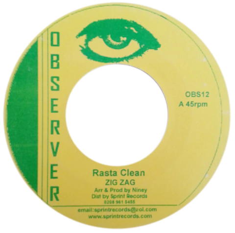 7" Zig Zag - Rasta Clean/Version [NM]