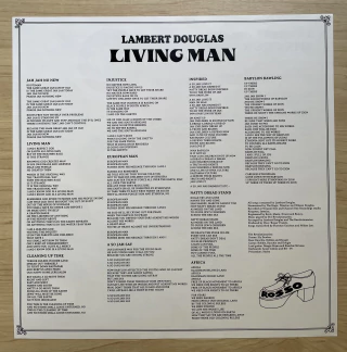 LP Lambert Douglas - Living Man [NM]