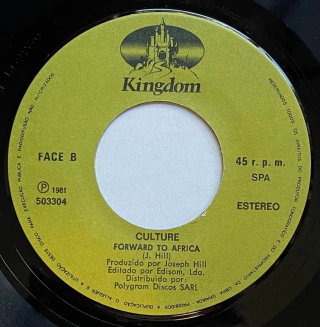 7" Culture - Forward to Africa [VG+] - comprar online