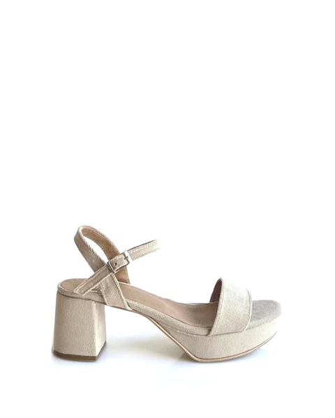 Sicilia bajo Terciopelo Beige - comprar online