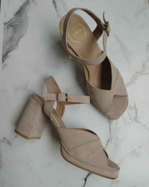 Paula Alto Gamuza Rosa