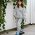 PANTALON JOGGIN OVER FRISA GRIS MELANGE en internet