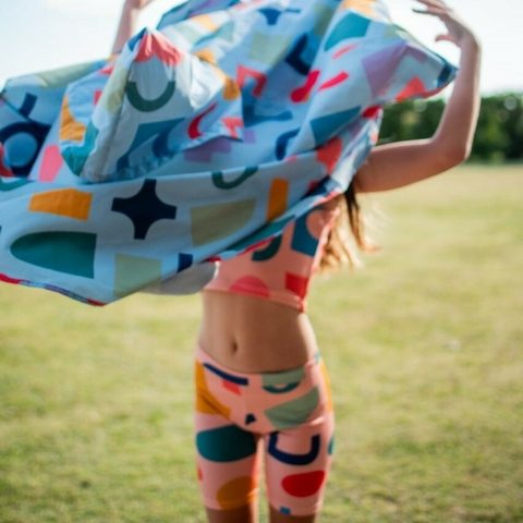 CONJUNTO TOP + BIKER ABSTRACTO - comprar online