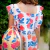 VESTIDO TULIPANES CON VOLADO - GASA 100% algodon - tienda online