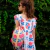 VESTIDO TULIPANES CON VOLADO - GASA 100% algodon - CACUGUAU - Ropa de bebes y Niños 
