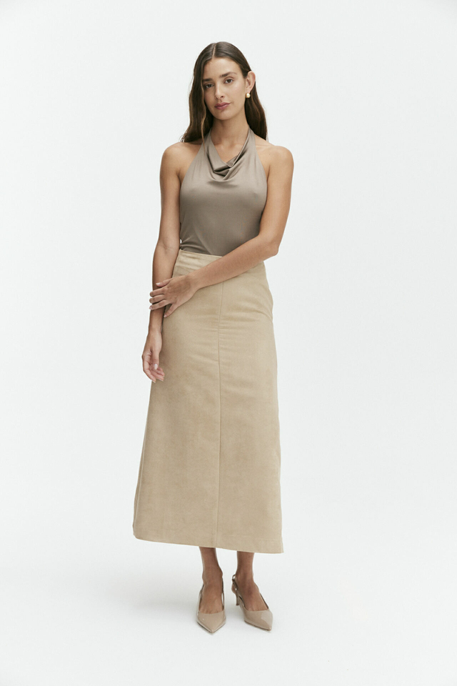 Falda Midi Suede thumbnail 2