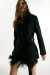 Blazer tapado hebillas