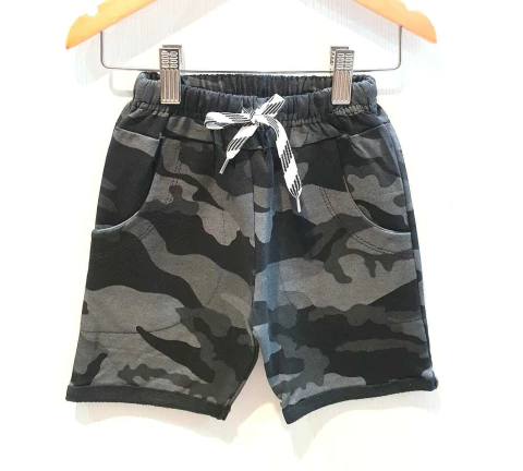 bermuda camuflada - negra - comprar online