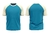 Camiseta Raglan Azul Turquesa - comprar online