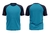 Camiseta Raglan Azul Turquesa - loja online