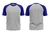 Camiseta Raglan Cinza Prata