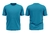 Camiseta Raglan Azul Turquesa na internet