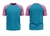 Camiseta Raglan Azul Turquesa - loja online