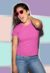 Camiseta Feminina Rosa Chiclete