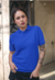 Polo Feminina Azul Royal