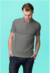 Camiseta Polo Cinza Chumbo