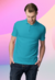 Camiseta Polo Azul Turquesa