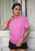 Polo Feminina Rosa Chiclete