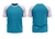 Camiseta Raglan Azul Turquesa - comprar online