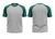 Camiseta Raglan Cinza Prata